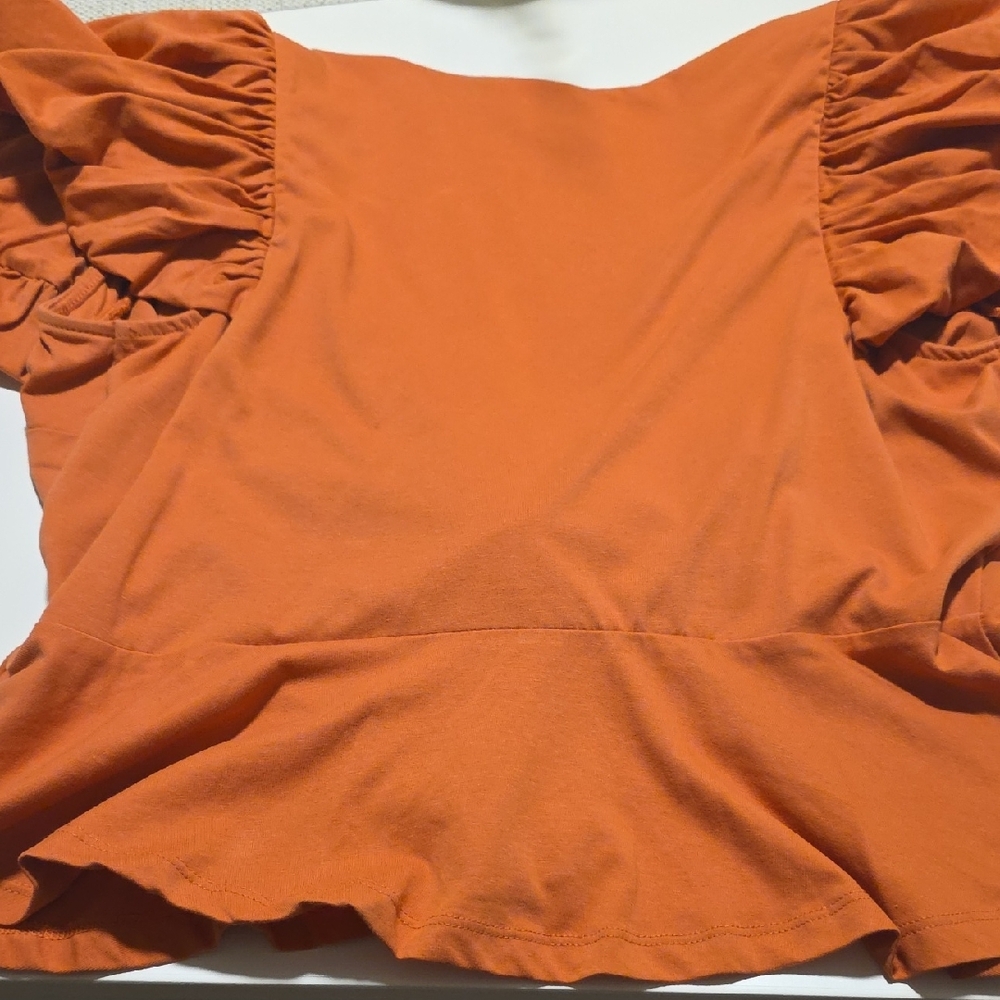 Express Women's Rust Blouse - Picture 3 of 3